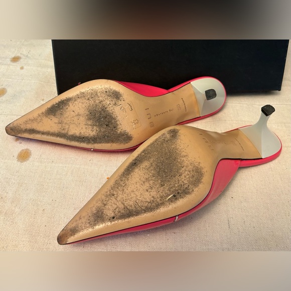 Barbara Bui Pointy Toe Mule - Pink Patent Leather - Picture 6 of 7